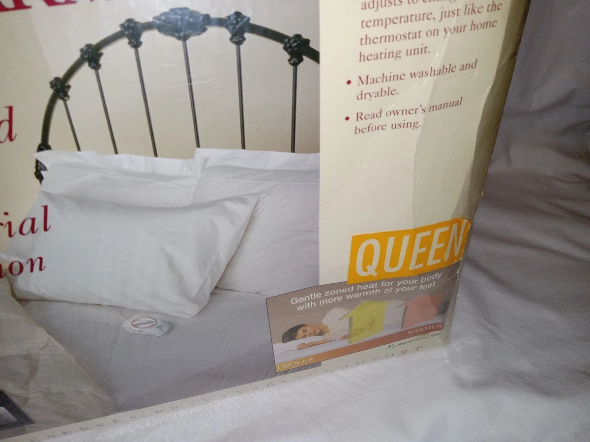 Vintage NOS Simmons Beautyrest Ultra Sleep Heated Mattress Pad Queen  Chatham NIB | eBay