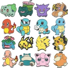 Pokemon Enamel Pin Badges Pikachu Squirtle Charmander Collectible Fun Gift