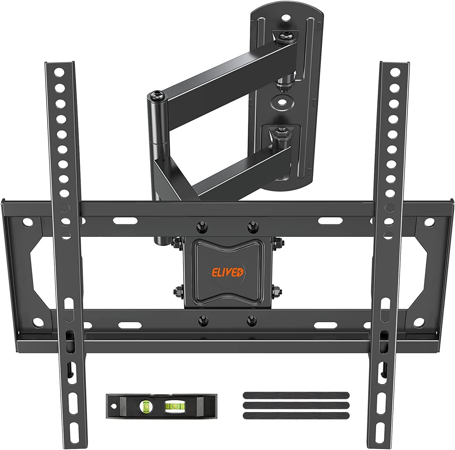 ELIVED Full Motion TV Wall Mount for Most 26-55 Inch Flat Black