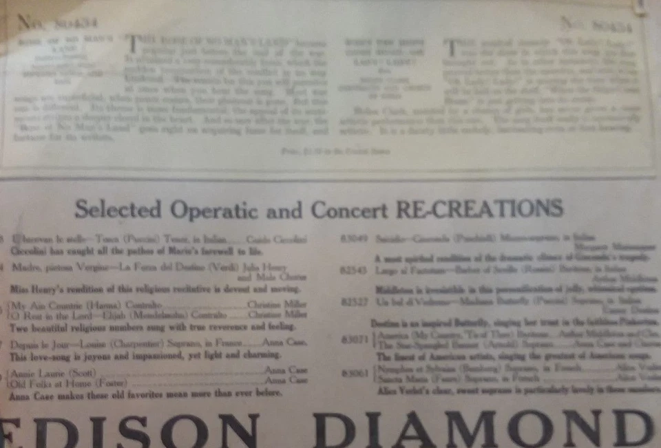 1910s EXC HELEN CLARK when the ships come home/rose of no man's 80434Edisondisc Foto 2 de 4