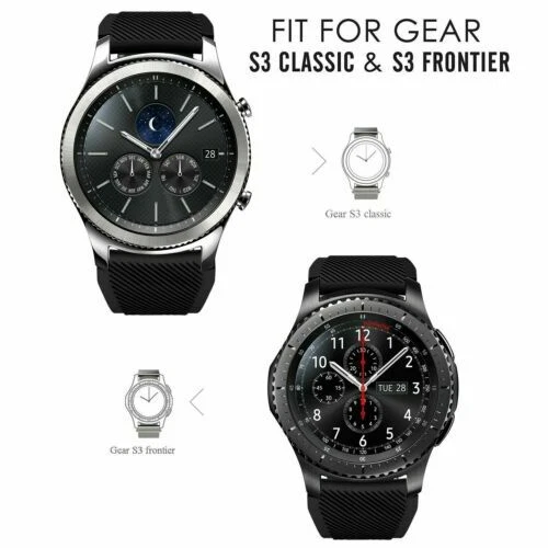 AU For Samsung Galaxy Watch 3 45mm R840 46MM S3 Sport Silicone Watch Band Strap - Picture 3 of 39