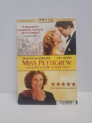 Miss Pettigrew Lives For A Day BLOCKBUSTER DVD BACKER CARD ONLY 5.5''X8''