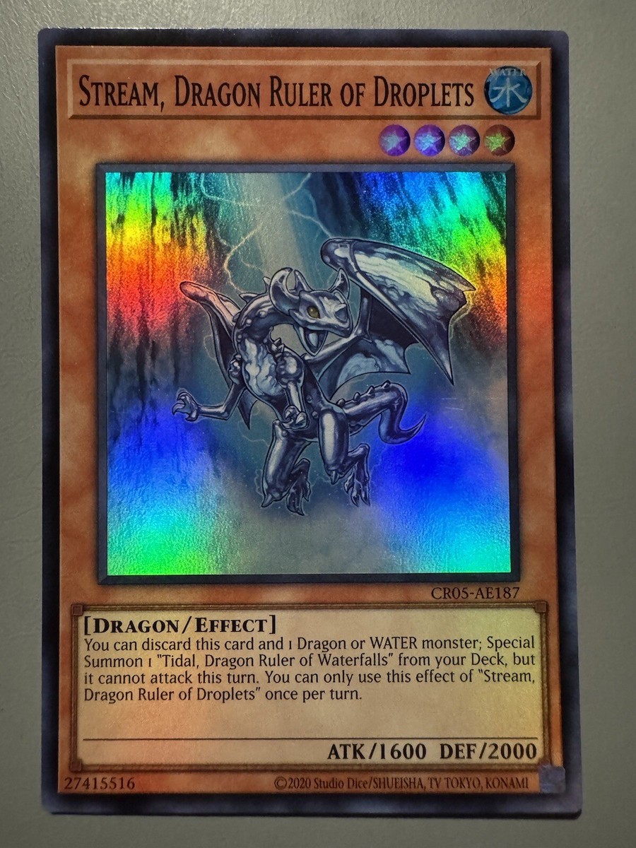 YUGIOH STREAM DRAGON RULER OF DROPLETS ASIA ENGLISH CR05