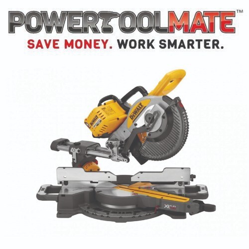 DeWalt DCS727N 54V XR Flexvolt 250mm Double Bevel Slide Mitre Saw