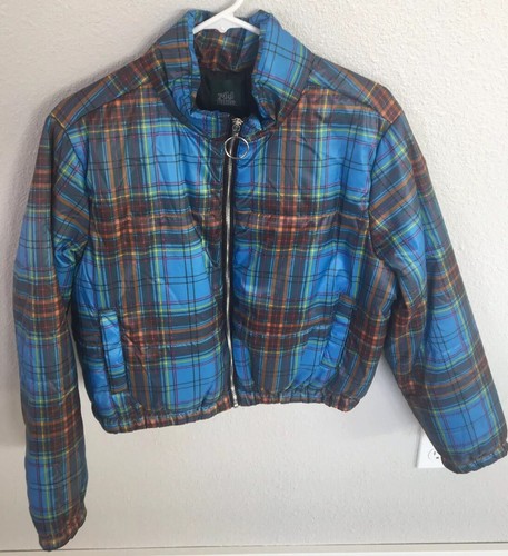 Wild Fable Target Blue Plaid Puffer 
