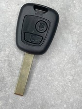 2 Button Remote Key Fob Case Shell with Key Blank Blade for Peugeot 307 207 107