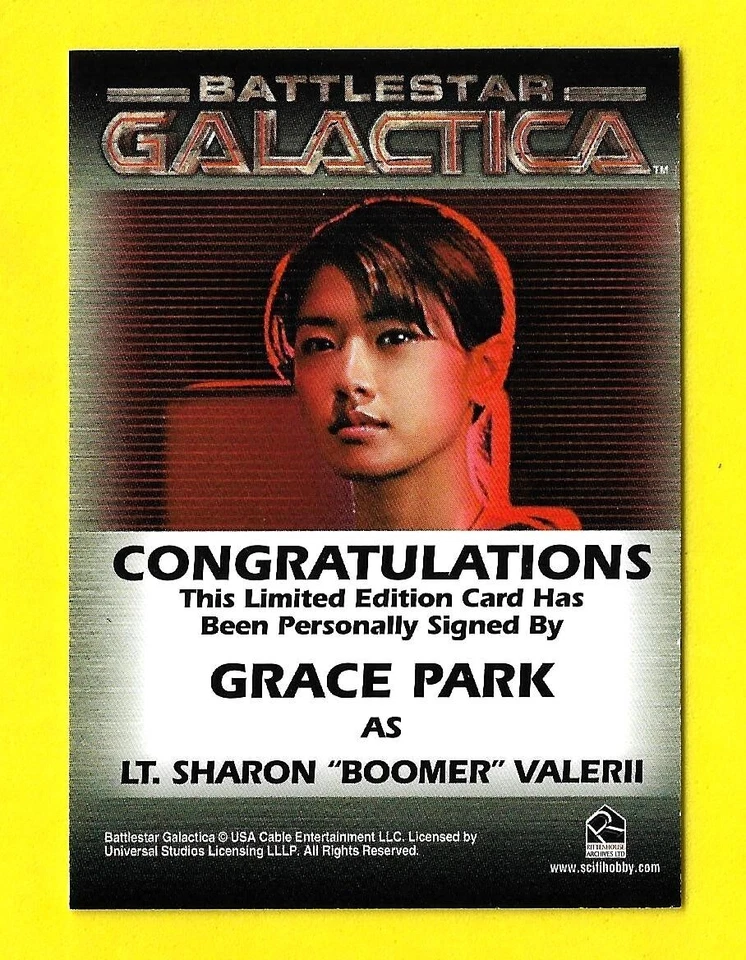 2008 Battlestar Galactica Staffel 3 Autogramm Grace Park Als Sharon Valerii - Bild 2 von 3