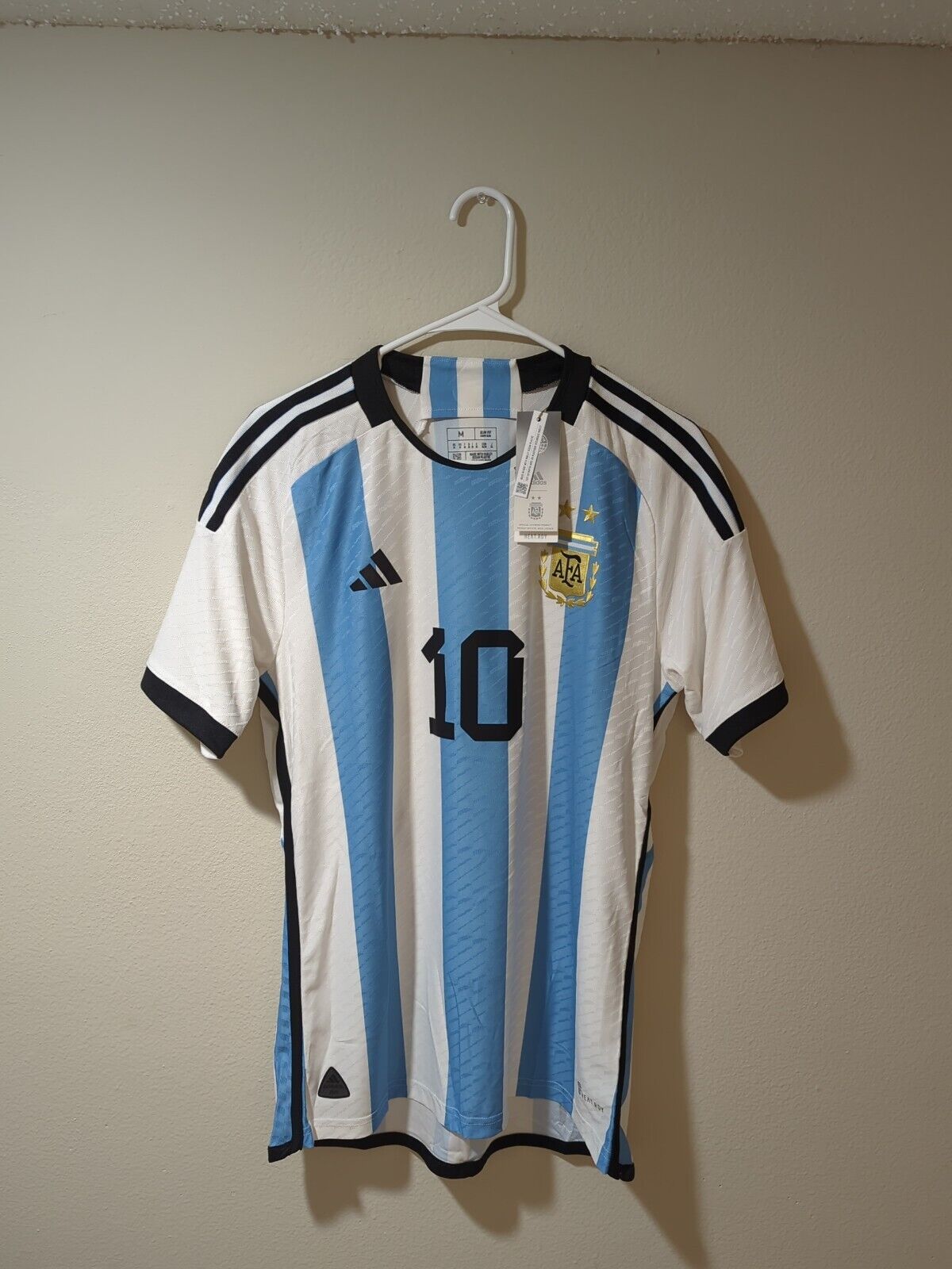 NEW Adidas 22/23 Authentic Argentina MESSI Home Jersey HF2157 Medium WORLD  CUP | eBay