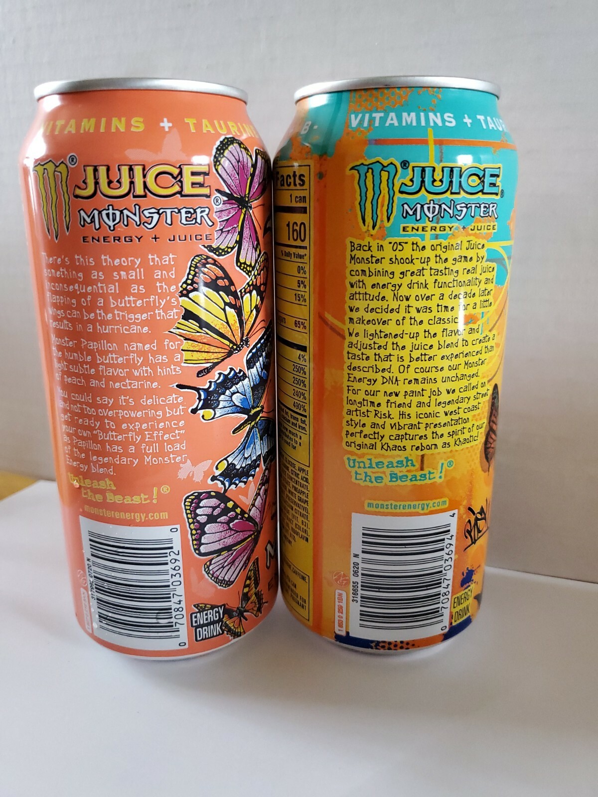 2020 NEW JUICE Monster Energy Papillon & Khaotic (2) 16 oz Full Cans eBay