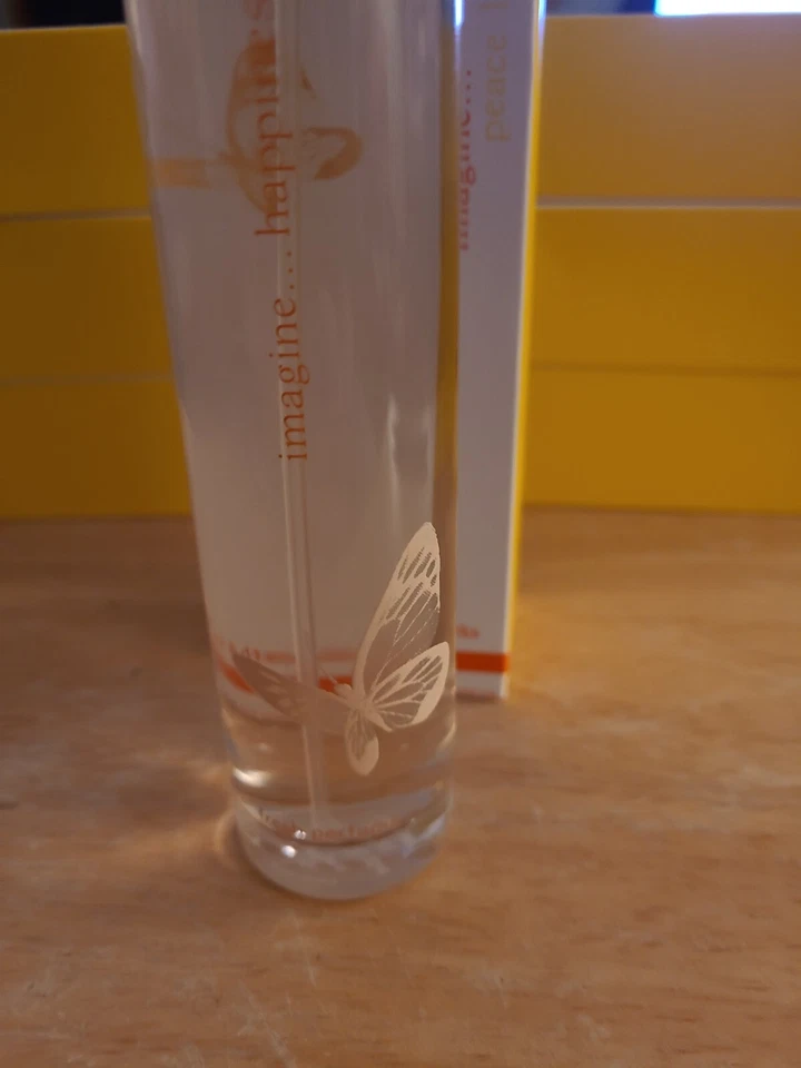 Perfume Happiness Bath & Body Works IMAGINE 3,4 OZ NUEVO en caja mariposa pintada Foto 3 de 4