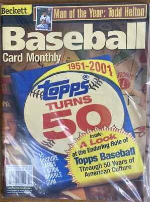 Beckett Baseball Card Monthly Dec 2000 - Topps Turns 50 Anniversary Issue