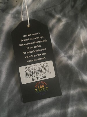 Across The Pond ATP M Cotton Tie Dye Pullover Hoodie Shirt New