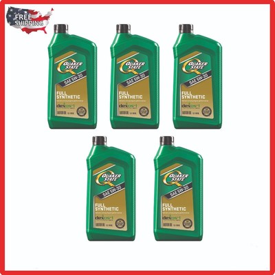 Quaker State Ultimate Durability Full Synthetic Engine Oil 5W-30 5 Quart 5 PACK