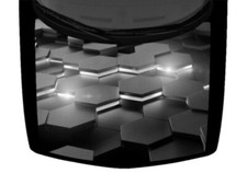 Grayscale Grey Light 3D Hexagon Pattern Car Truck Vinyl Decal Hood Wrap Graphic