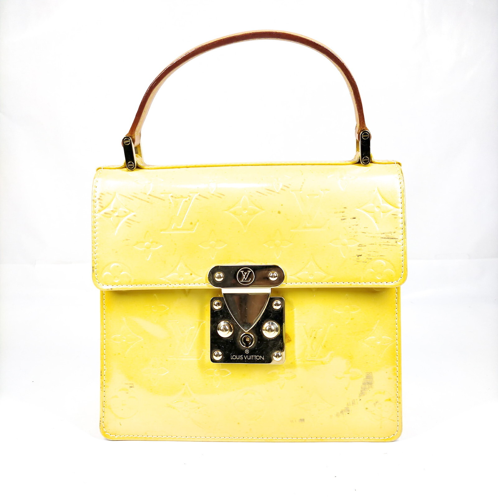 Louis Vuitton LV Hand Bag M91068 SpringStreet Yellow Vernis 429196 eBay