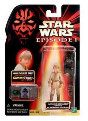 Star Wars Episode I Anakin Skywalker (Tatooine) mit CommTech Chip - Neu in Verpackung