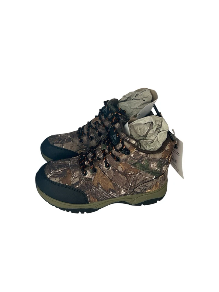 Botas de caça camufladas Ozark Trail Little & Big Boy feitas pelo homem, tamanho 3 - Imagem 4 de 4