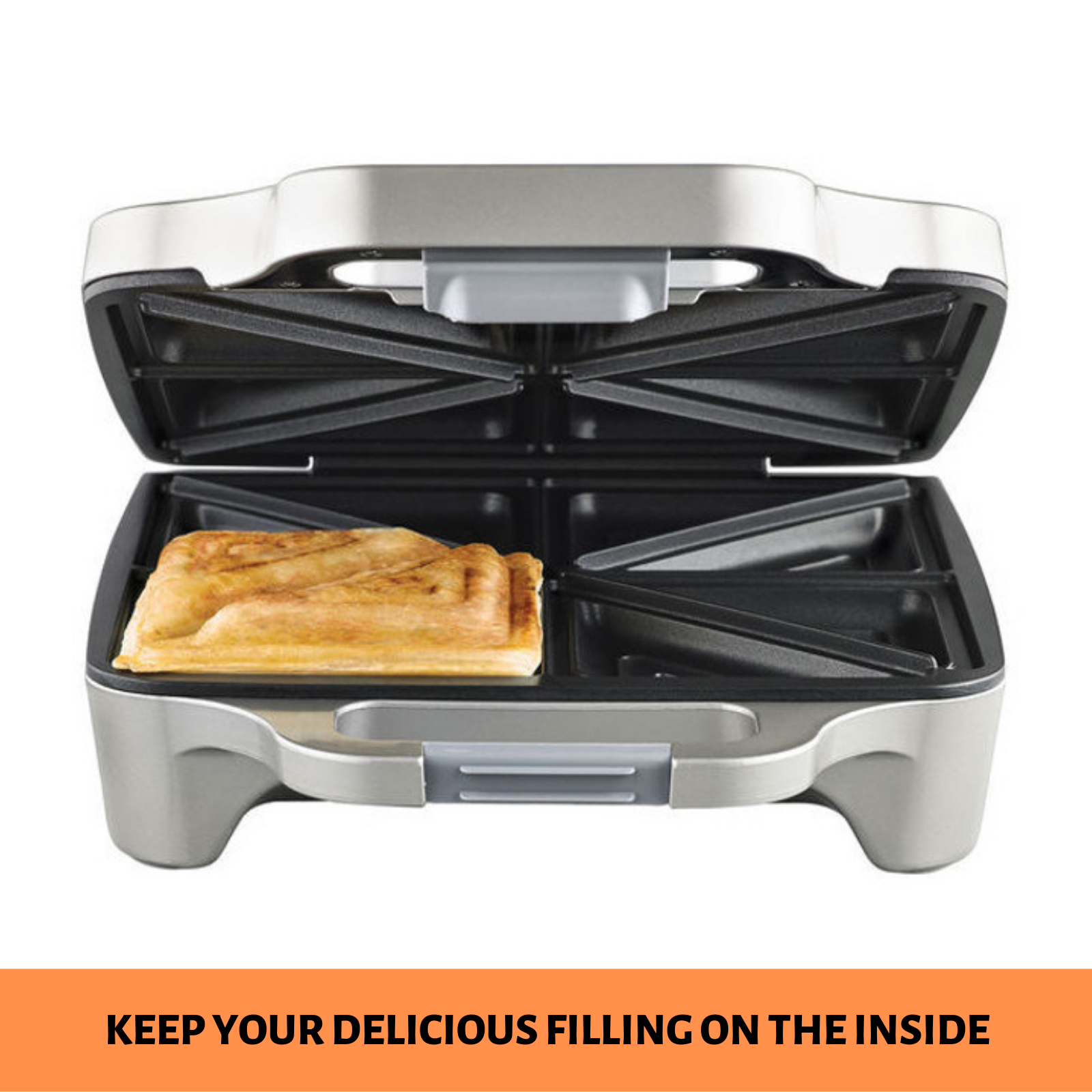 Sunbeam Toasted Sandwich Press Toaster Large 4x Jaffle Maker Big Fill