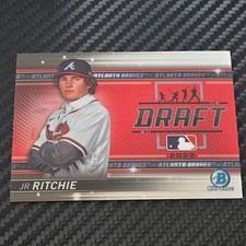 2022 Bowman Chrome Draft Night #BDN-6 JR Ritchie Atlanta Braves baseball card