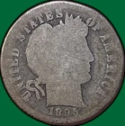 1895 Barber Dime Almost Good AG Coin #35523