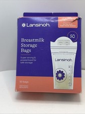 Lansinoh Breastmilk Storage Bags 50 count ultra flat presterilized BPA/BPS free