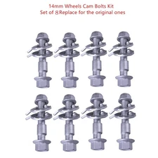(8 Bolts) FRONT LEFT & RIGHT CAMBER ALIGNMENT 14MM ADJUSTABLE CAM BOLTS KIT