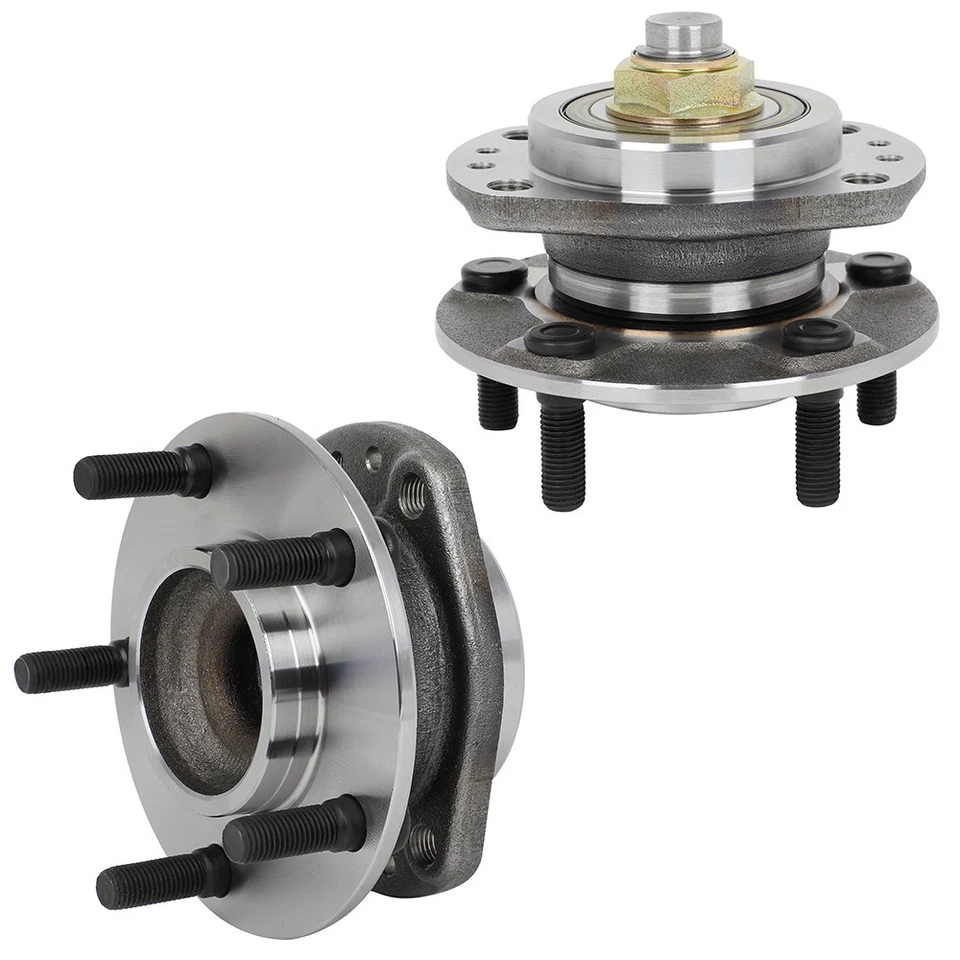 Cojinetes de cubo de rueda traseros tracción delantera 2 piezas para Dodge Caravan Chrysler Town & Country acero Foto 4 de 4