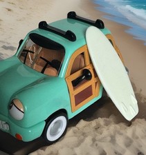 Woody Wagon #16 Chevron Cars Techron Fuel Surfboard Animated Toy 1999 Vintage