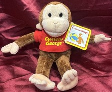 Russ Applause Curious George Celebrity Beanbag Plush Minkey Nwt Item 38023 8"
