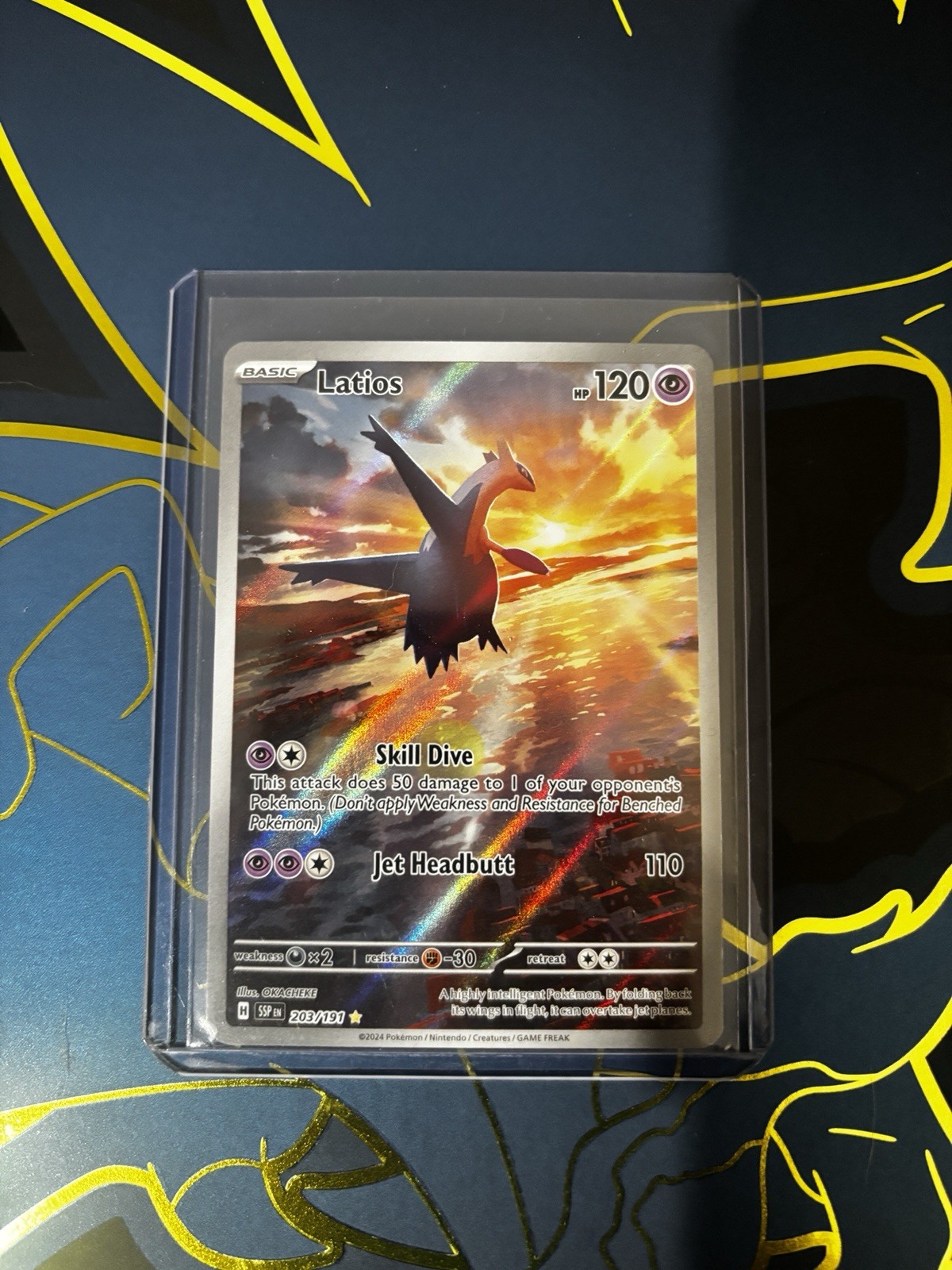 Pokemon TCG Latios 203/191 Surging Sparks Illustration Rare NEAR MINT CONDITION