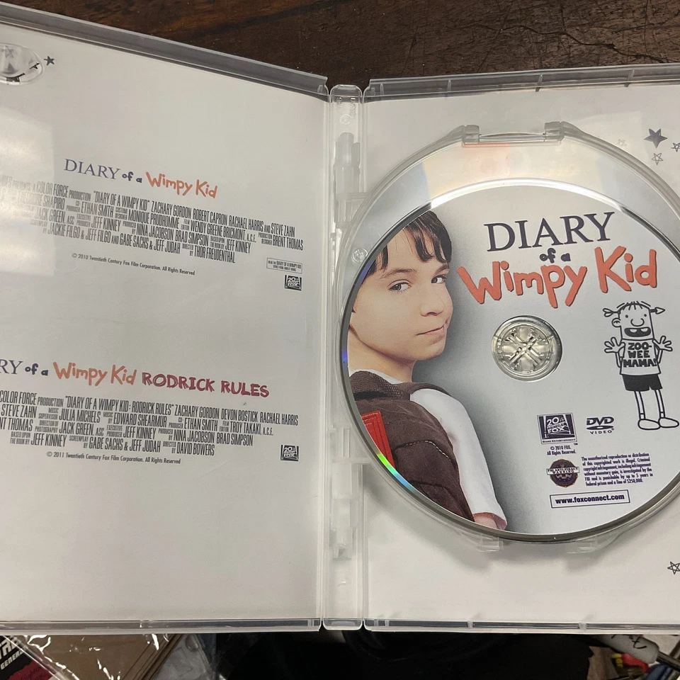 Diary of a Wimpy Kid 1 2 3 4 Pack Disc Set Rodrick Rules Dog Days Long Haul DVD - Image 4 of 4