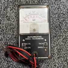 Lafayette Dwell Tach Meter Automotive Diagnostic Tool 8 Cyl 6 Cyl Switchable