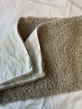 Sherpa Pillow Case Set of 2-12x20 Inches Ultra Soft Boho Decorative Neutral Tan