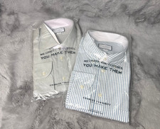 Charles Tyrwhitt Shirt Mens 18/37 Slim Fit Non Iron Jermyn Street London