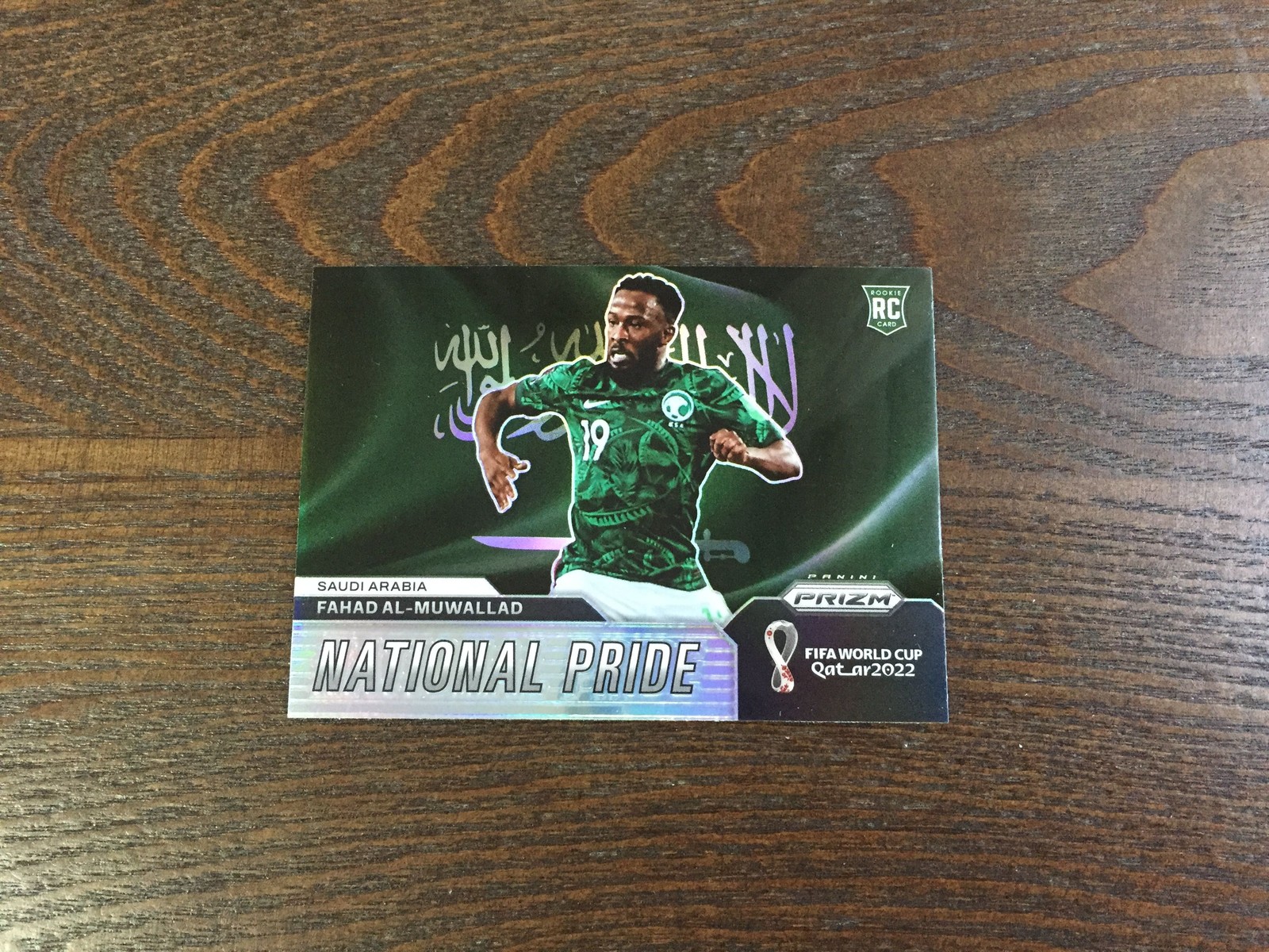 2022 Panini Prizm World Cup Fahad Al Muwallad RC National Pride SSP Saudi Arabia