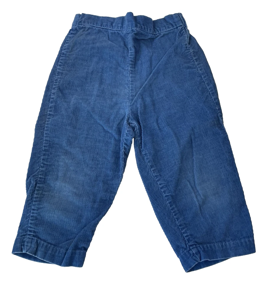 Lote de ropa pantalones de pana vintage para niños pequeños 2T azul rojo marrón pantalones años 80 90 Foto 4 de 4