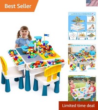 Safe and Sturdy Kids Activity Table Set with Adjustable Height for Growing Kids