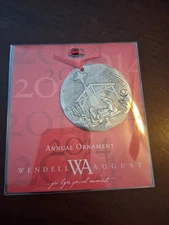 WENDELL AUGUST FORGE CHRISTMAS ORNAMENT, 2014, O HOLY NIGHT, ALUMINUM NOS