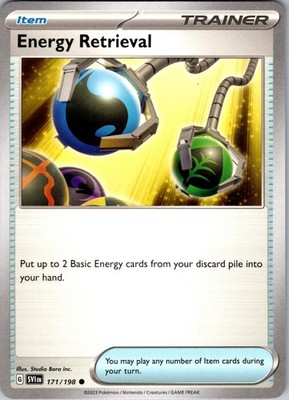 Energy Retrieval 171/198 Common Regular SV01: Scarlet & Violet Base Set NM