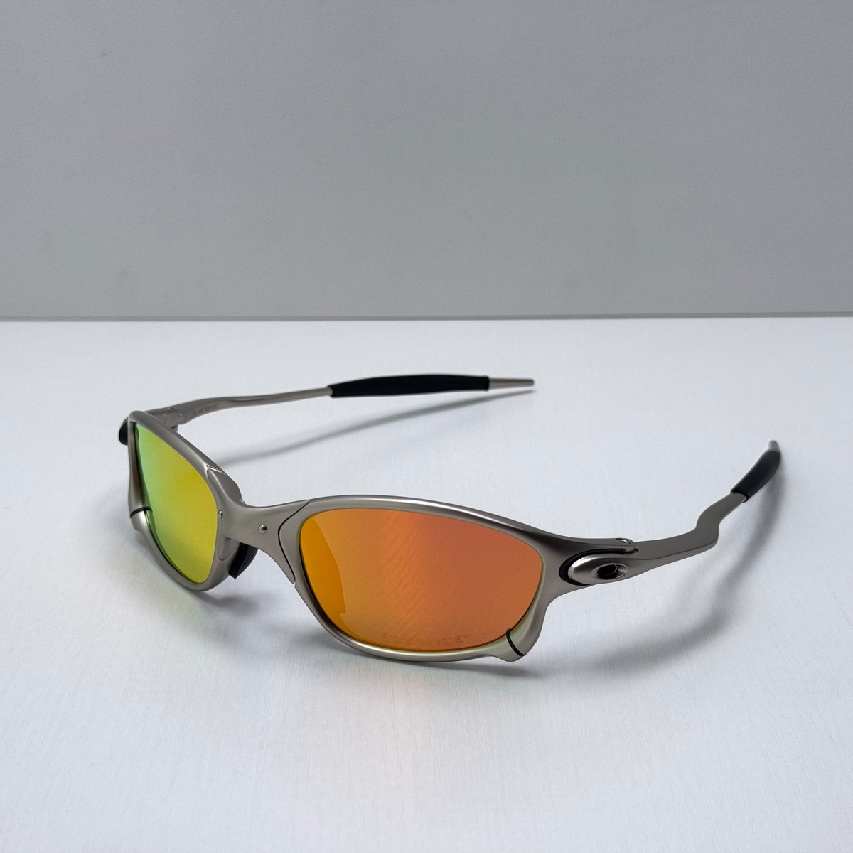 Oakley Juliet X-Metal Sunglasses Silver Frame Fire Iridium Lens | eBay