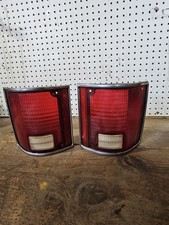 OEM 1973-1987 Chevrolet C10 K10 GMC TailLights Taillamps w/chrome Bezel Pair Set