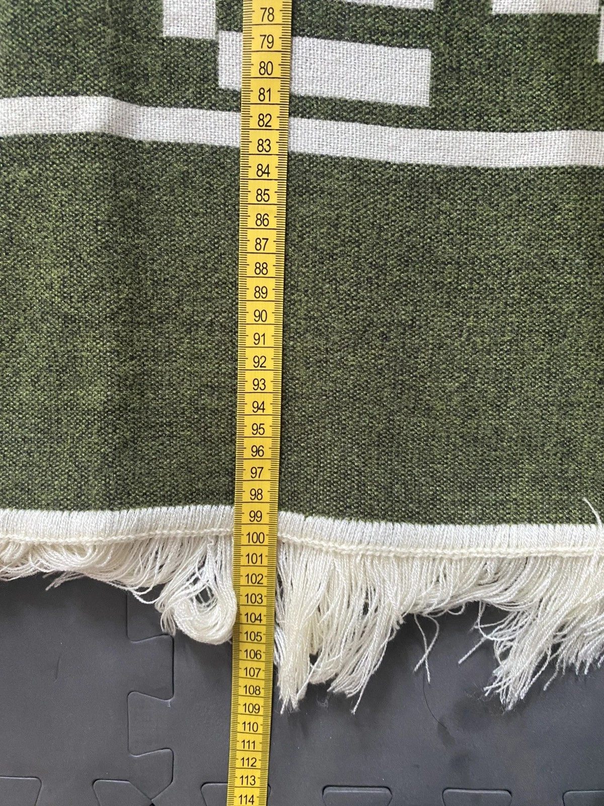 Clint Eastwood Western Cowboy Poncho Serape Handmade Alpaca Wool Olive Green  image 6
