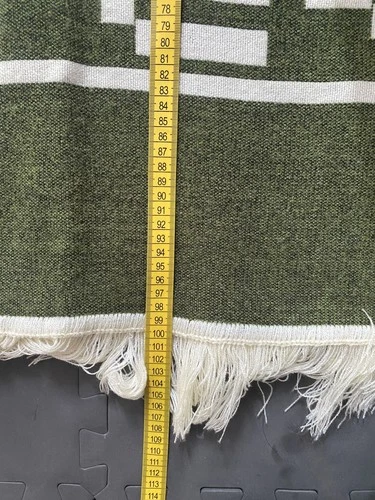Clint Eastwood Western Cowboy Poncho Serape Handmade Alpaca Wool Olive Green  image 6