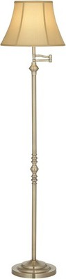 Hill Montebello Traditional Adjustable Swing-Arm Floor Lamp,60 inches tall