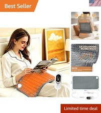 24"x12" Flannel Electric Heating Pad - Safe, Effective Heating for Pain Relief