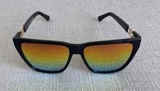 New KURT GEIGER LONDON black mirrored SUNGLASSES KGL1092 58-15-140