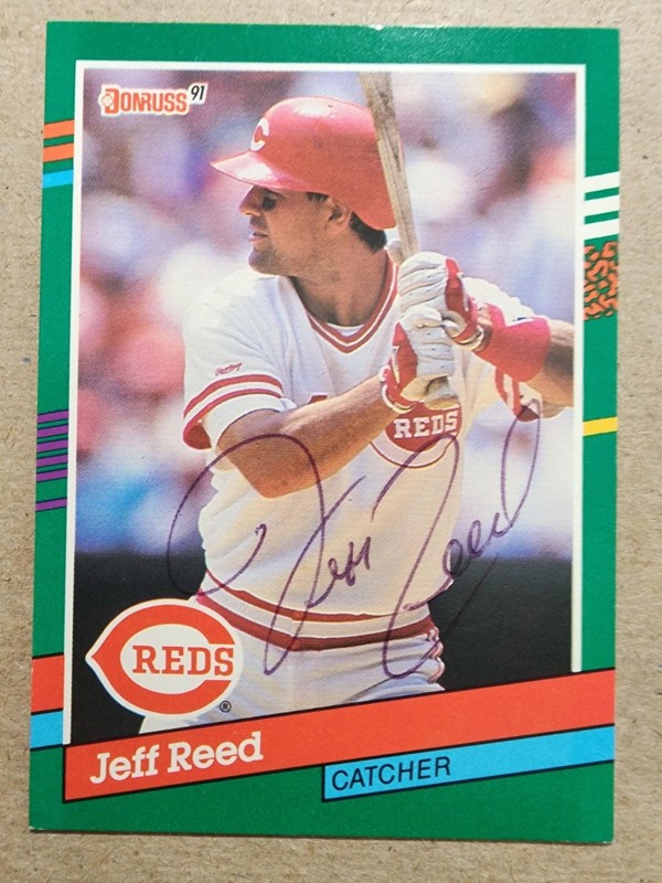 1991 Donruss AUTO - Jeff Reed #741