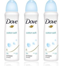 Dove Cotton Soft Anti-Perspirant Deodorant Spray 48 Hour Protection Pack of 3 