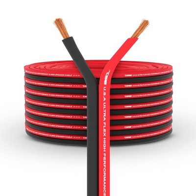 SW-18GA-100RB Ultra Flex Speaker Wire Red and Black 100FT - Speaker Cable for...