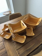 Rachael Ray Yellow Stoneware Baking Dish Set ...